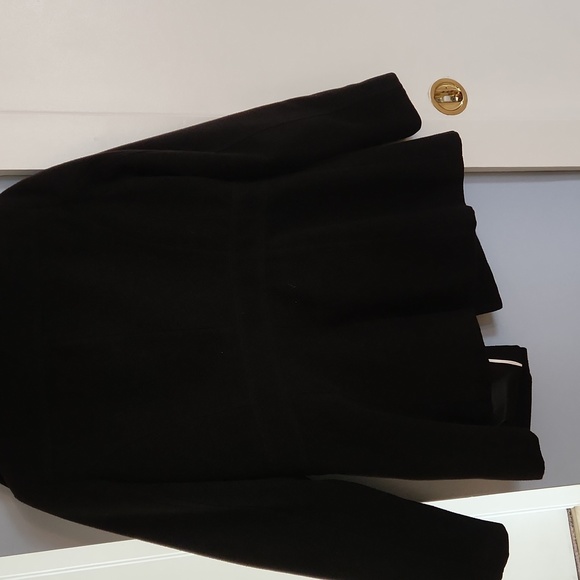 Black Double Breasted Pea Coat - Picture 6 of 7